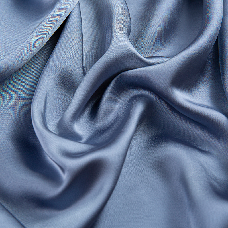 HY263 gorm 150cm 240GSM aicéatáit bréige twill CEY Fabraic éadaí mná satin poileistir Pure