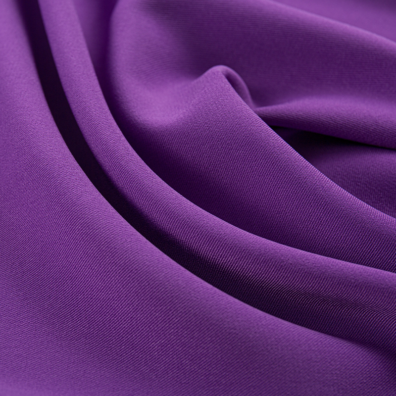HY070 Corcra inneach síoda ilchodach stráice 2/2 fabraic éadaí twill