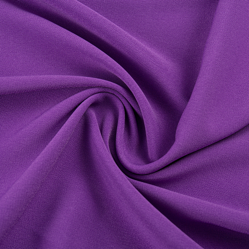 HY070 Corcra inneach síoda ilchodach stráice 2/2 fabraic éadaí twill